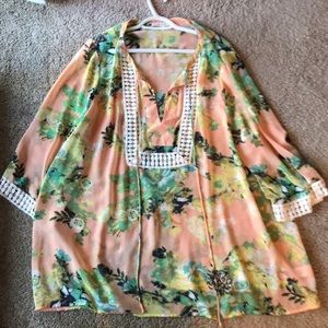 Daniel Rainn Sheer Blouse